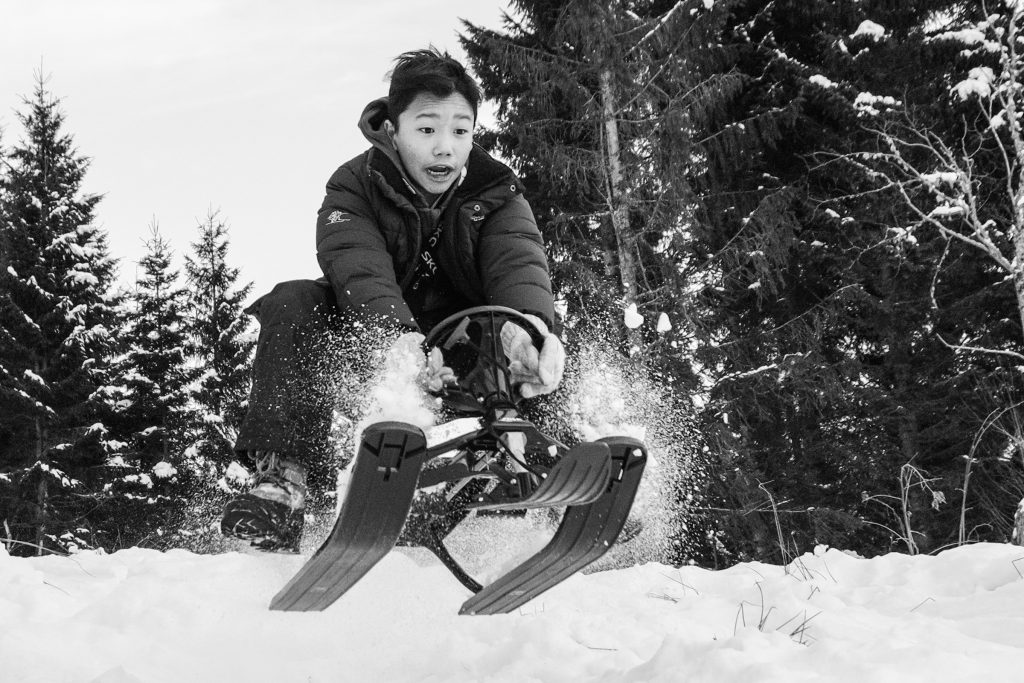 Foto: © Leif Erling Aasan, «I akebakken»